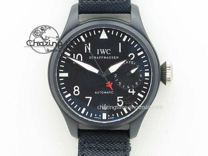 MIROTIME 0110 Portugieser Chrono  42 IW390403 ZF 1:1 Best Edition White Dial Blue Hand on Black Leather Strap A WellDesigned 7190